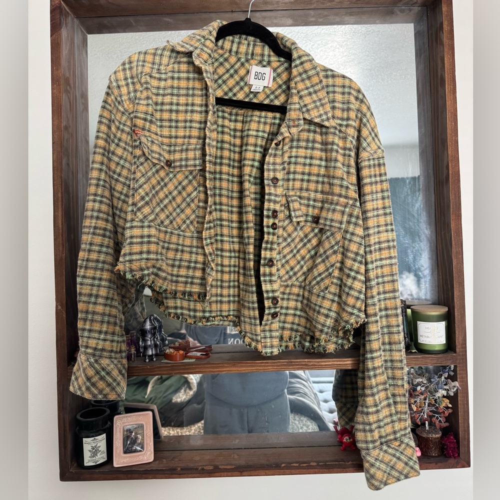 BDG cropped flannel (S)